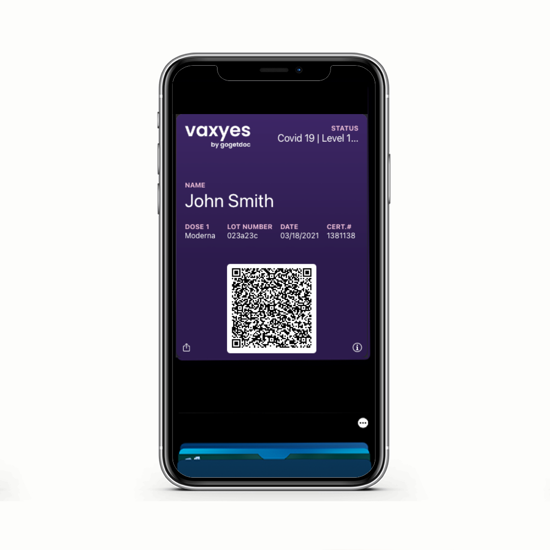 Digital Covid-19 Vaccination Card